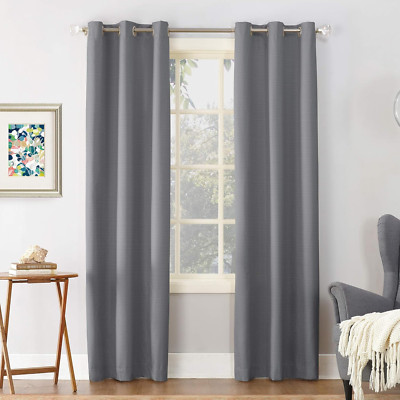 Sun Zero Cooper Thermal Insulated Energy Efficient Grommet Curtain Panel, 40