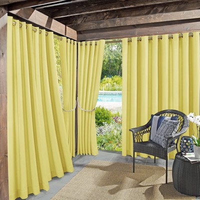 Marina Indoor/Outdoor UV Protectant Energy Efficient Grommet Curtain Panel, 5...-image
