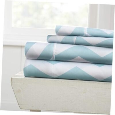 ienjoy Home 4 Piece Arrow Patterned Home Collection Twin Arrow Turquoise-image
