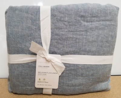 Pottery Barn 6864031 Belgian Flax Linen Duvet Cover - 92x88