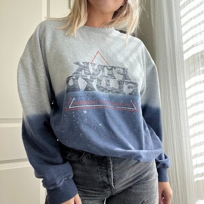 Pink Floyd Dark Side Of The Moon Dip Dyed Crewneck Sz L-image