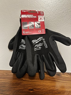 Milwaukee XL Black Nitrile Level 1 Cut Resistant Dipped Work Gloves (3-Pack)-image