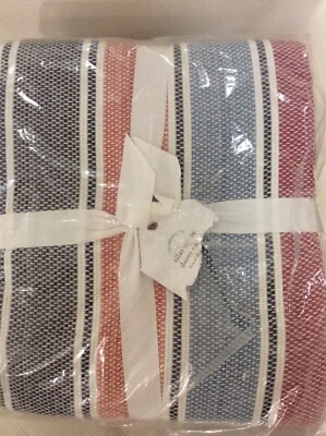 Pottery Barn Silas Stripe King / Cal King  Duvet Cover Multi NEW Rustic Woven-image