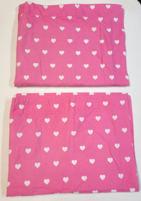 Pottery Barn Kids Hearts 2 Shams Pink Standard Pair-image