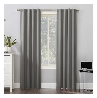 Sun Zero Thermal Total Blackout Back Tab Curtain Panel 40
