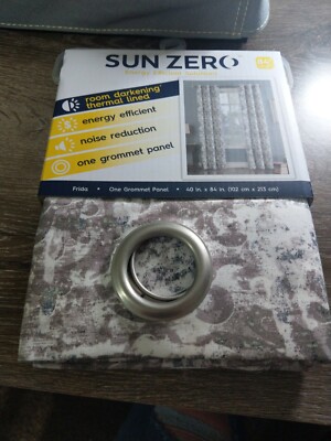 Sun Zero Frida Grommet Panel , Room Darkening, Thermal Lined. 40