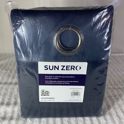 Sun Zero Oslo Theater Grade Extreme Blackout Grommet Curtain Panel 52 x 84 inch-image