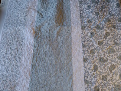 Madison Park Quitted Blanket Reversable Country Blues, Gray, White 100% Cotton-image