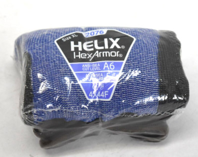 Cut Resistant 2076-XL Coated Gloves ANSI Cut Level A6 Palm Dipped Blue/Black-image