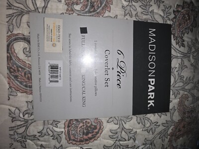 Madison Park 6 Pc Coverlet Set Full/Queen 1 Coverlet 2 Shams 3 Decorative pillow-image