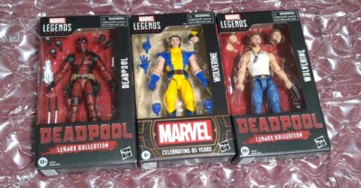 MARVEL LEGENDS LEGACY COLLECTION DEADPOOL & WOLVERINE/Yellow Wolverine RARE MIB.-image