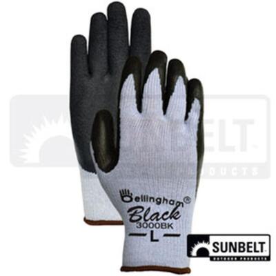 B1C3000BKL Large, Fits Bellingham? Black Premium Latex Palm Dip-image