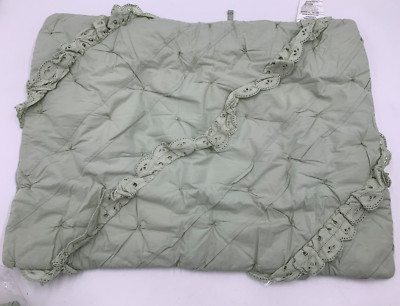 Pottery Barn Kids Eyelet Comforter Sham Sage Green Standard #64R-image