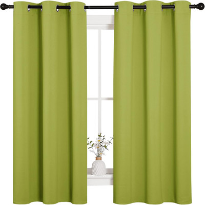 Thermal Insulated Solid Grommet Top Blackout Holiday Decorative Curtains/Drapes -image