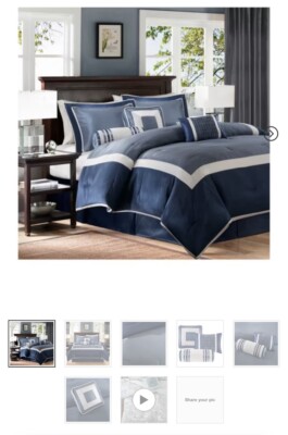 Madison Park 7 Piece King Comforter Set New 🇨🇳 -image