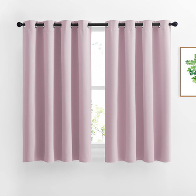 Blackout Curtains for Girls Room - Thermal Insulated Solid Grommet Room Darkenin-image