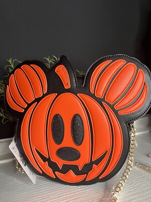 NEW 2024 SKINNY DIP MICKEY HALLOWEEN PUMPKIN PURSE crossbody-image