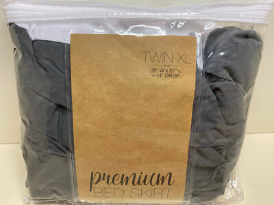 ienjoy Home Collection Pleated Bed Skirt Dust Ruffle Twin XL 14