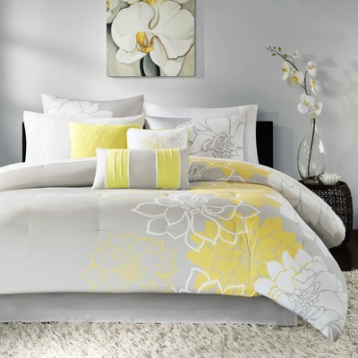 Madison Park Lola Sateen Cotton Comforter Set-casual Medallion Floral Design All-image