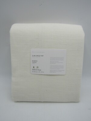 Pottery Barn Emery Linen Cotton Lined Drape Panel 50x 84