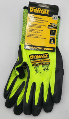 DEWALT XL Mens Hppe Nitrile Dipped Gloves Cut Level ANSI A2- X-large - DPG833TXL-image