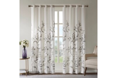 Madison Park Cecily Burnout Printed Window Panel; 50