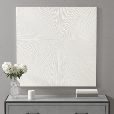 MADISON PARK SIGNATURE Sunburst Wall Art - Modern Resin Dimensional Radiant C...-image
