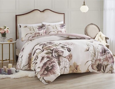 Madison Park Cassandra 3 Piece FULL / QUEEN Duvet Cover Set -image