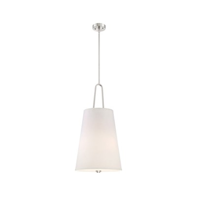 Designers Fountain 88553-SP Studio Foyer Pendant Satin Platinum-image