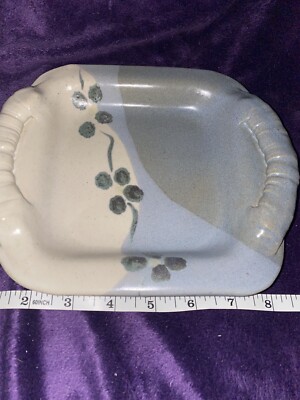 Stoneware Pottery Small Square Tray-image