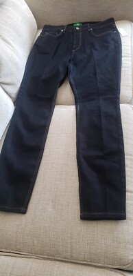 Dip Skinny High Rise  Womens Sz 12 Black Stretch Pants NEW-image