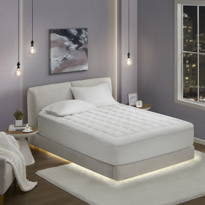 Madison Park Cloud Soft Overfilled Plush Waterproof Mattress Pad-image