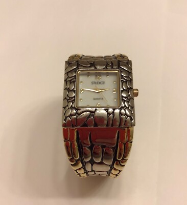 Women's Studio Time Bangle-Style Watch, STD1011T, beautiful! Needs New Battery-image