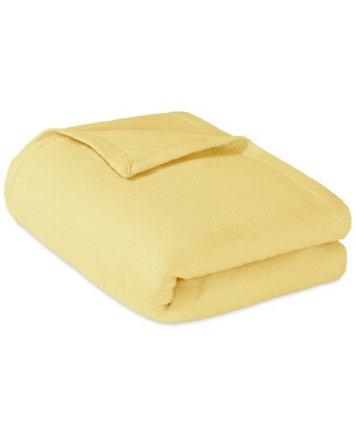 Madison Park Soft Liquid Cotton Bed Blanket - KING - Yellow-image