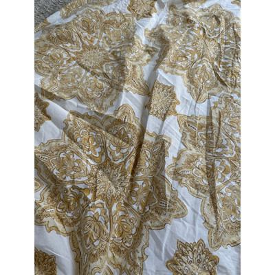 Pottery Barn Duvet Cover KING Britt Medallion Gold Cotton California king -image