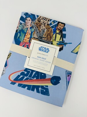 Pottery Barn Kids STAR WARS Han Solo Organic Duvet Cover Twin Size-image