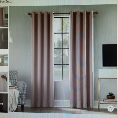 Sun Zero  Blackout Energy Efficient Grommet Curtain Panel,40