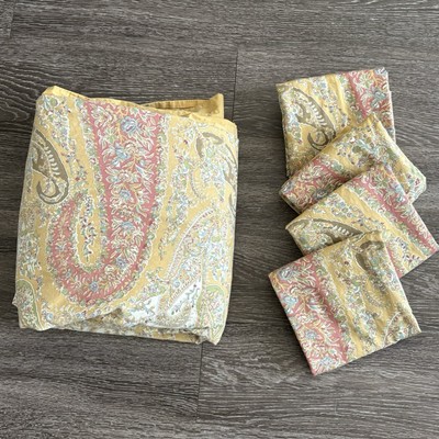 Pottery Barn Colette Paisley King Duvet Cover + 4 Shams Standard & Euro 5 pcs 2-image