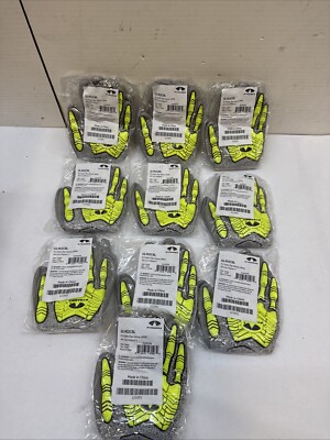 Pyramex GL402CB Polyurethane Dipped Work Gloves - TPR Impact large 10 Pairs-image