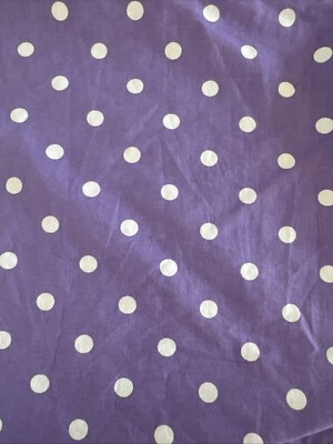 Pottery Barn Teen Purple Polka Dot Dottie Dots Twin Duvet Cover & Standard Sham-image