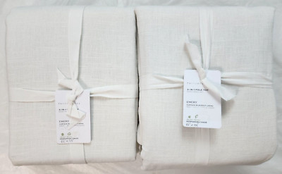 Pottery Barn 3in1 Pole Top Custom Emery 2-Curtains Blackout Lining 66