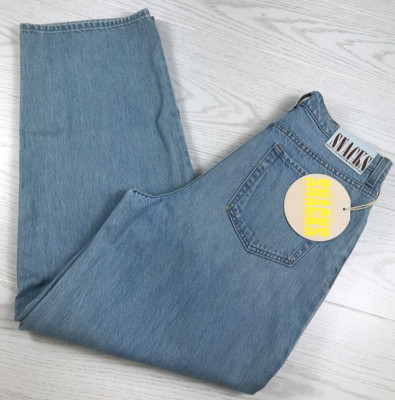 Mother Jeans Womens 27 Blue Snacks Wide Leg Pleated Fun Dip Puddle 1508-1085 New-image