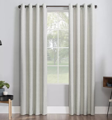 Sun Zero Noir Dimensional Thermal Extreme Blackout Grommet Curtain Panel 52 x 96-image