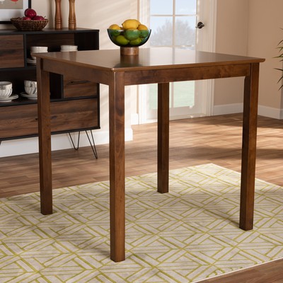 Baxton Studio Lenoir Modern and Contemporary Walnut Brown Finished Wood Counter -image