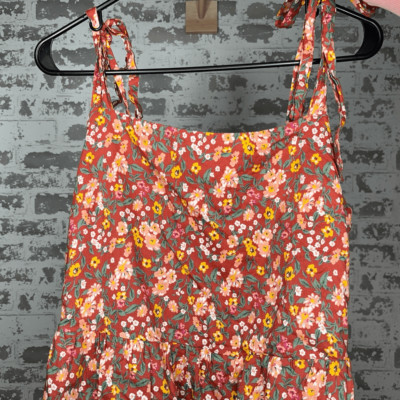 Dip | women floral dress tie adjustable straps maxi-image