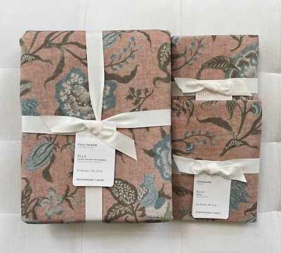 Pottery Barn ELLA REVERSIBLE Duvet Full Queen & 2 Standard Shams Multi NWT-image