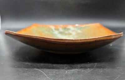 Handmade Studio Art Pottery High Gloss Square Tray Plate Centerpiece 10