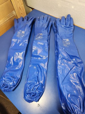 (3) Nitrile Dipped Supported Insulated Liner Gloves w/Sleeves, NK803ESIN/11-image
