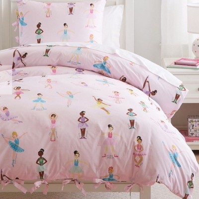 Pottery Barn Ballet Duvet Cover Ballerina Design Kids Girls Bedding Twin NWT-image