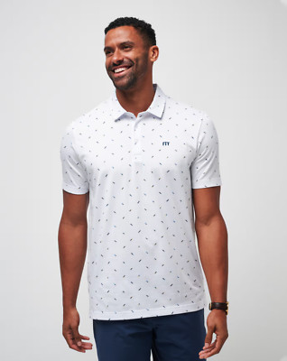 New Travis Mathew XL Polo Shirt Sun Dip model golf  Extra Large White TM-image